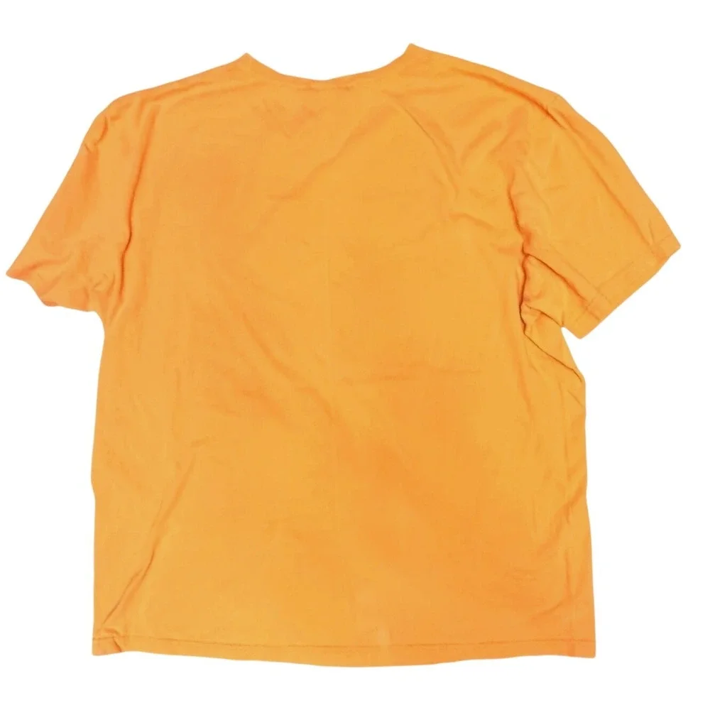 Vintage Polo Sport Ralph Lauren POLO 67 Graphic T Shirt Orange Large Cotton
